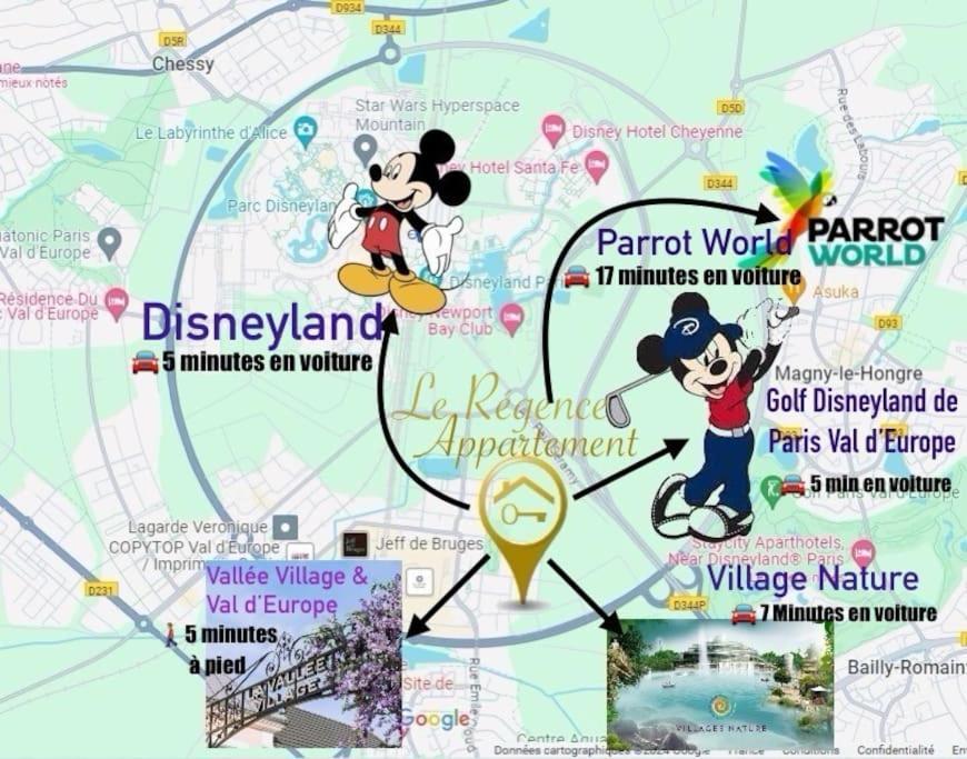Le Regence, Terrasse, Serris Disney Esterno foto